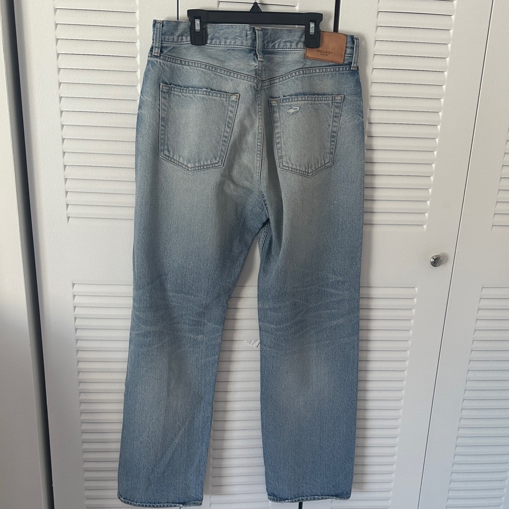 Moussy Vintage Light Blue Distressed Jeans - Picture 4 of 9
